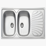 FREGADERO POLARIS 2C 34 - DE ACERO INOX AISI 304