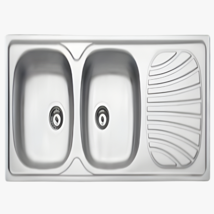 FREGADERO POLARIS 2C 34 - DE ACERO INOX AISI 304