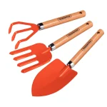 KIT PARA JARDIN 3 PZ. C/ MGO DE  MADERA